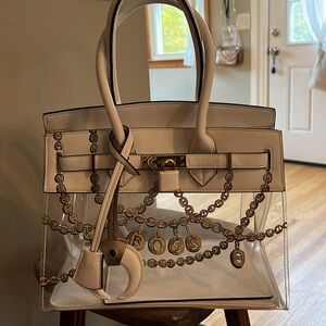 DeVesi Clear Boss Hand painted Tote